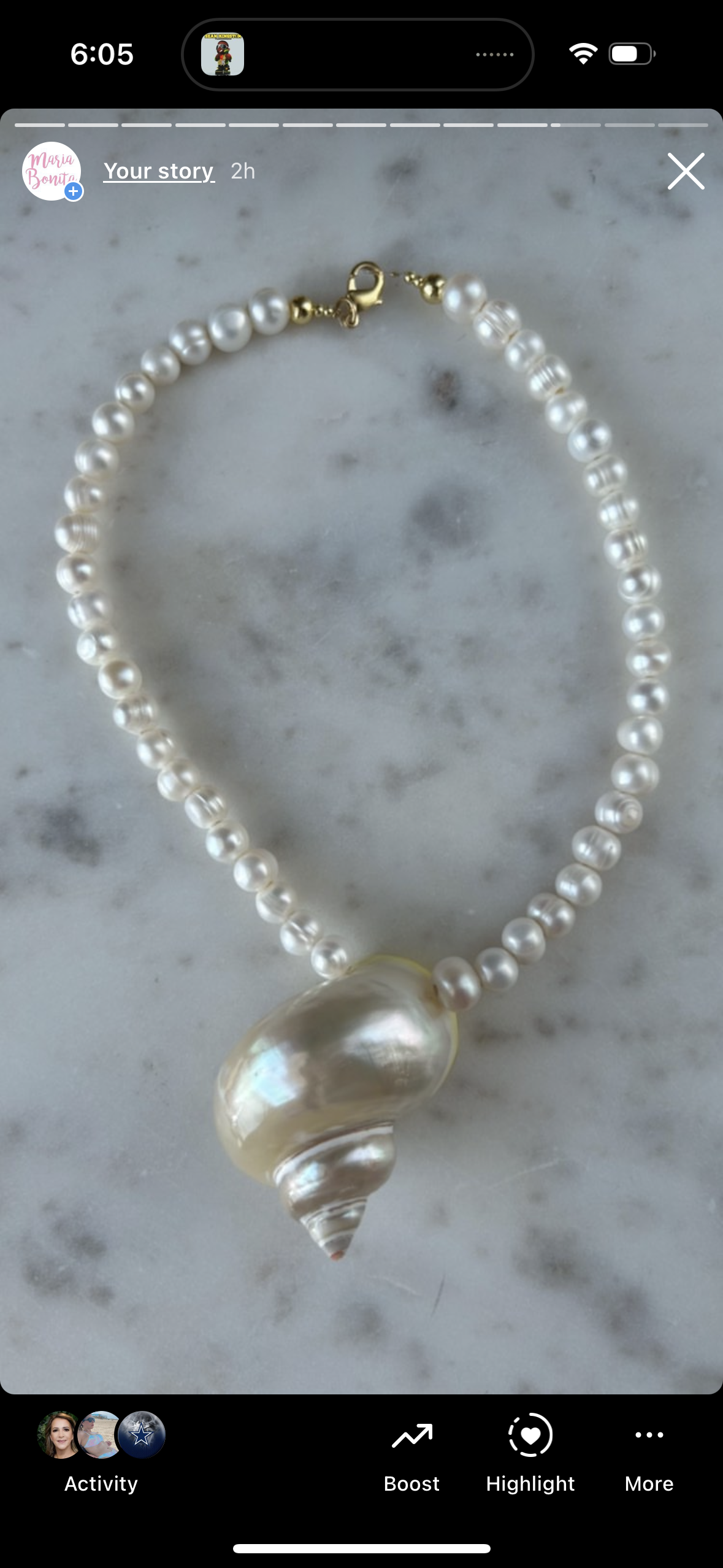 Sea Shell & Pearls