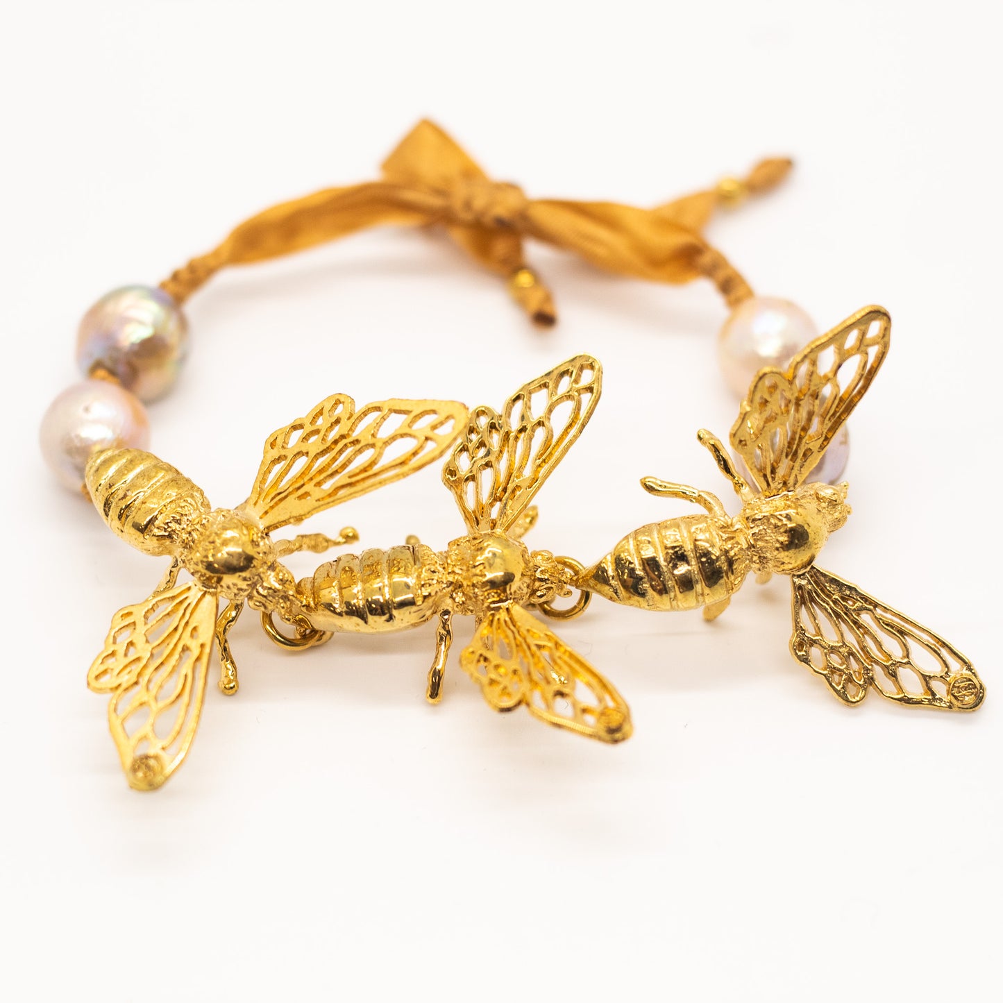 ELENA - Pulsera Tejida 3 Abejas