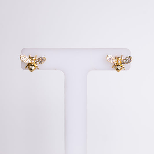 Bee stud earrings