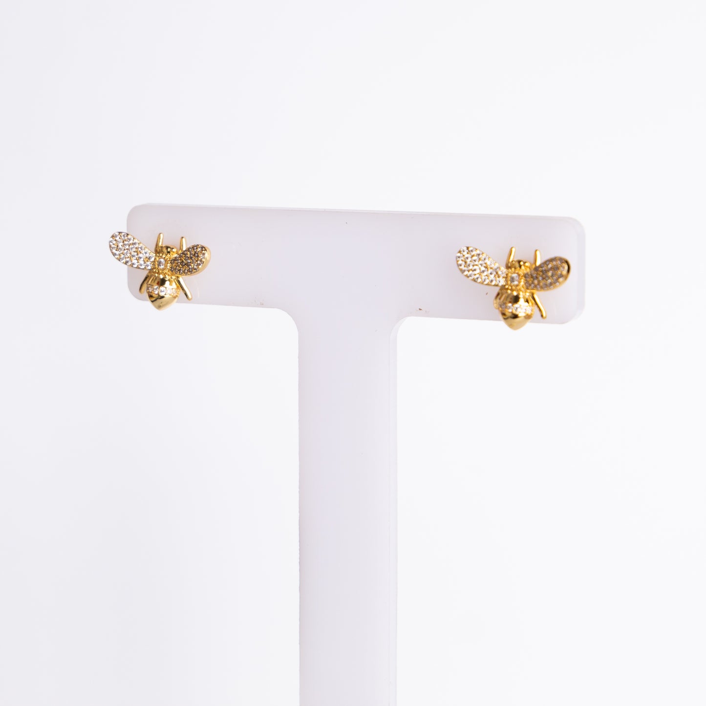 Bee stud earrings