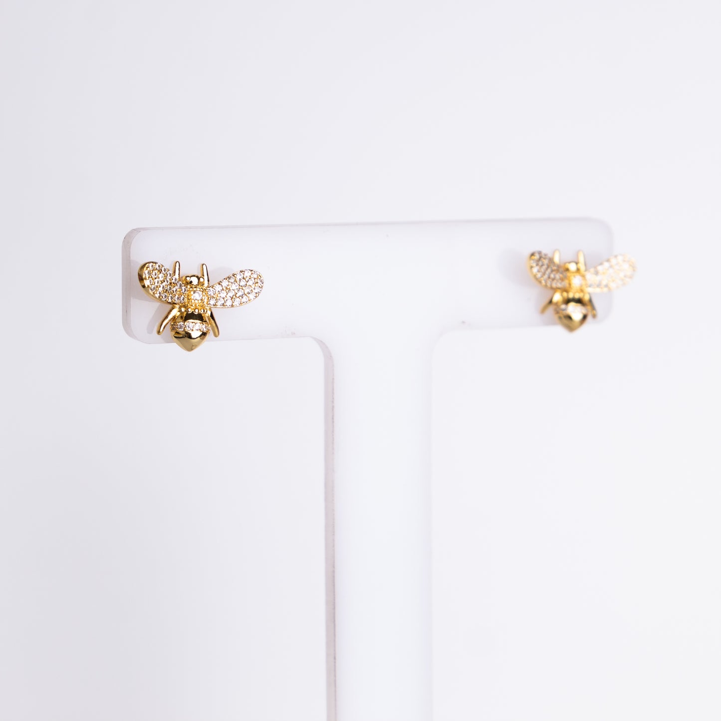 Bee stud earrings