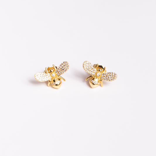 Bee stud earrings