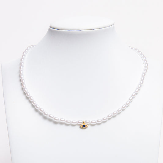 Ojitos Pearl Choker