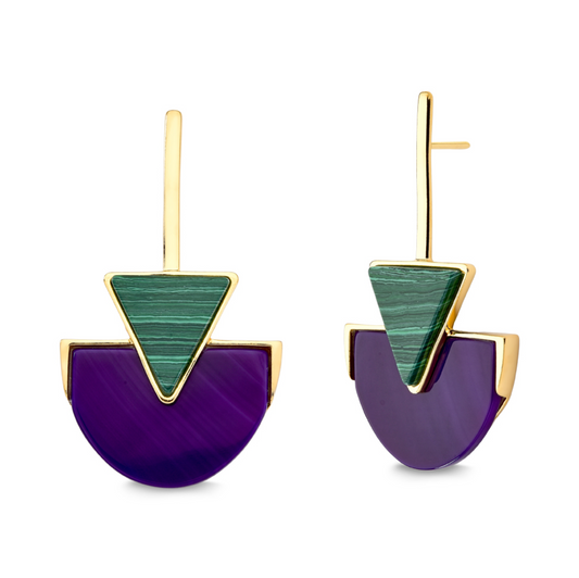 MARIA DOLORES Triangle earrings