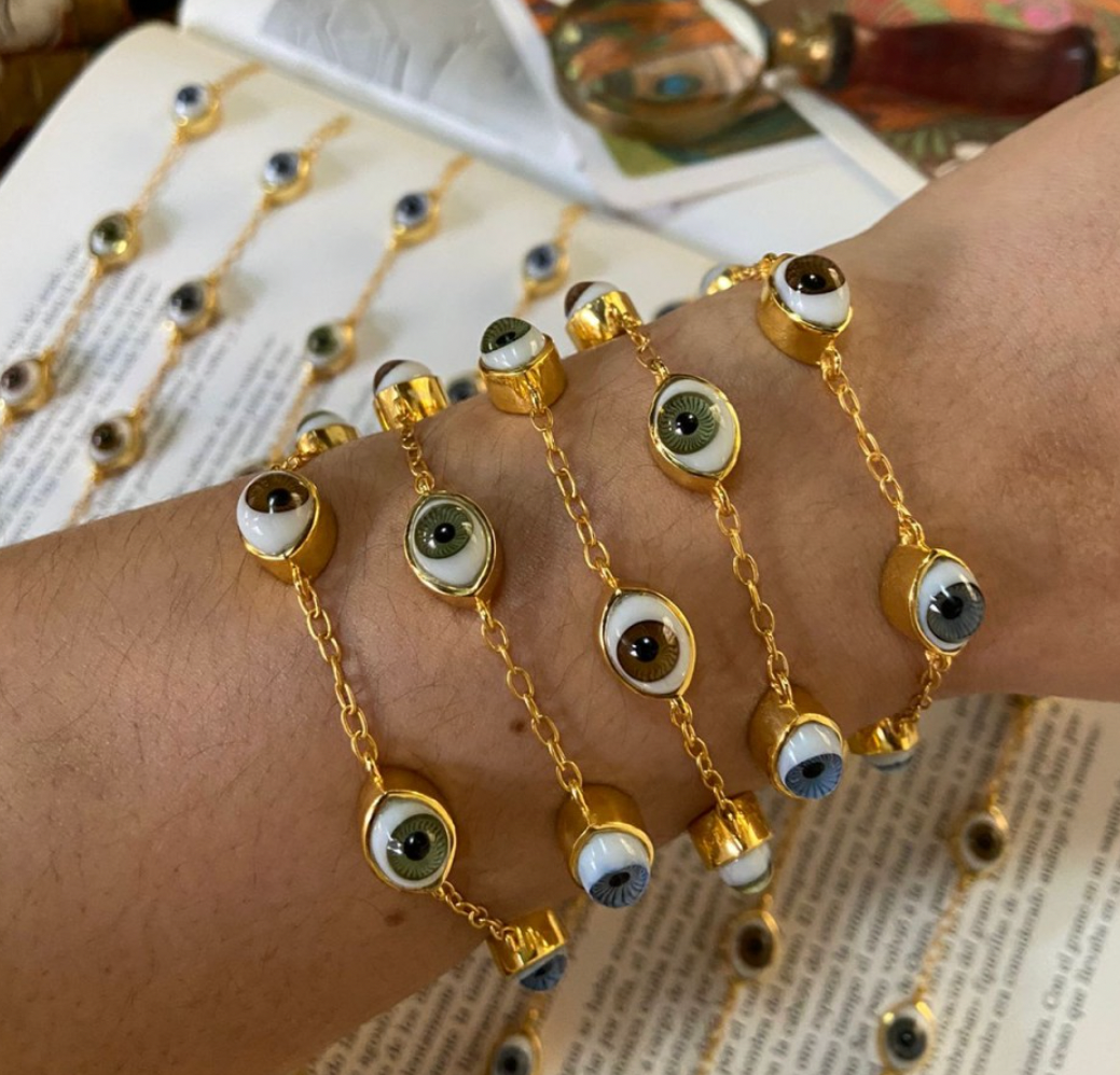 TALIA LANZ Five Multi-Protective Eyes Bracelet