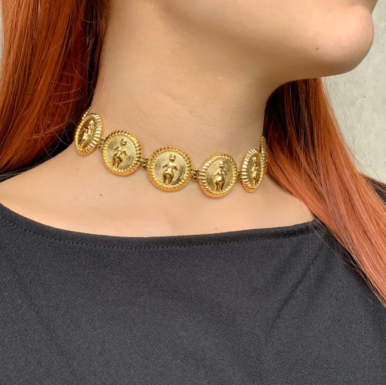 CAROLINA ALATORRE Venus Coin Choker