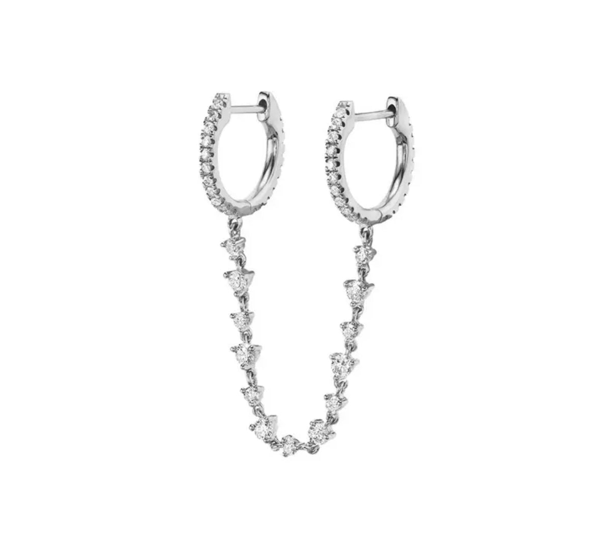 Crystal Chain Earring