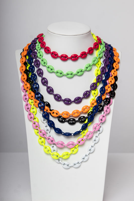 Aster Color Chain Necklace