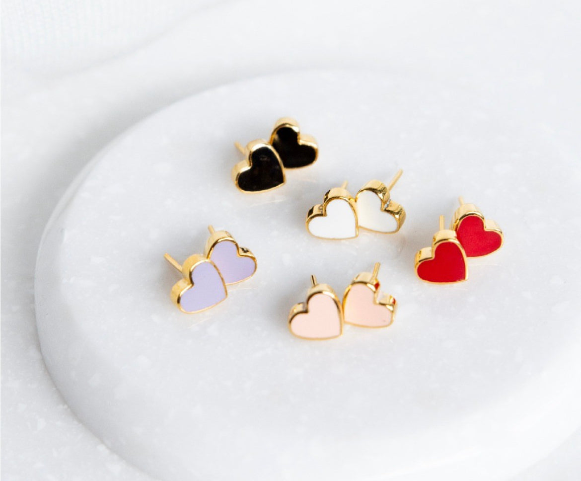 CAROLINA ALATORRE Mini Heart Studs