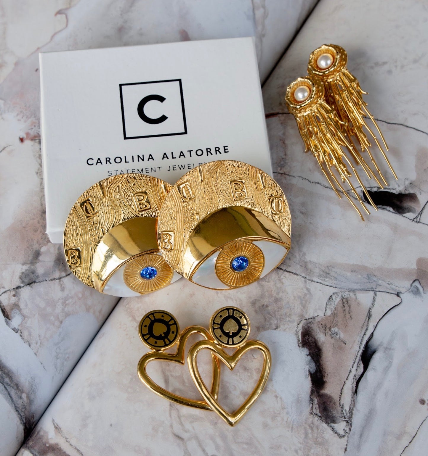 CAROLINA ALATORRE Adele Circle Earrings