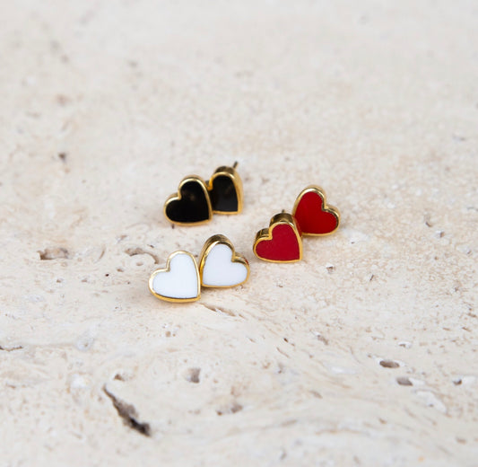 CAROLINA ALATORRE Mini Heart Studs